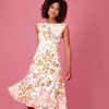 Luna Midi Dress In Watercolour Meadow