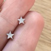 Mini Star Stud Earrings - Sterling  Silver