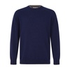 Mens Cashmere Crew Neck Sweater In Midnight Blue