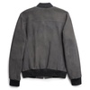 Black Elk Bomber Suede Jacket - Grey