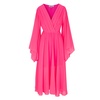 Sunset Midi Dress - Neon Pink