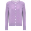 Classic Basic O-Neck Knitwear Cardigan - Lilac