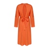 Martha Open Back Cotton Dress in Orange