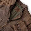 Death Valley Racer Leather Jacket- Brown