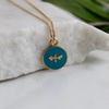 Small Bee Gold Vermeil Turquoise Necklace