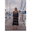 Black Sundown Handmade Knit Cardigan-Dress