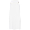 Vivien Midi Flared Knit Skirt In Ecru