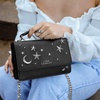 Nova Star Studded Handbag - Black & Silver