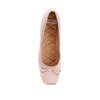 Lutten Square-Toe Bow Ballerinas In Pink