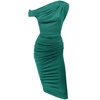 La La Land Green Twist Shoulder Dress