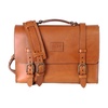 Leather Briefcase In Vintage Brown