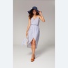 Blue Stripe Cotton Summer Dress