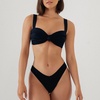 Black Rib Lulu Bikini Bottom