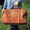 Large Genuine Leather Holdall