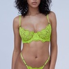 Frisson Lace Demi Bra Acid Green