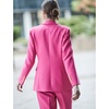 Paris Single Breasted Premium Crepe Blazer Pink