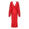 Mila Satin Dress In Candy Red