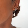 Pearl Hoops - Silver