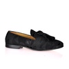 Alberto Abstract Jacquard Loafers - Black