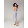 Blue Stripe Cotton Summer Dress