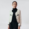 Crop Contrasting Bias Jacket