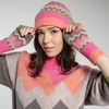 Dora Chevron Wrist-Warmer InPink Mix