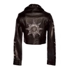 Silver Star Leather Moto Jacket