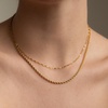 Gold Contrast Layered Necklace