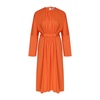 Martha Open Back Cotton Dress in Orange