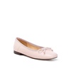 Lutten Square-Toe Bow Ballerinas In Pink