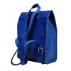 Leather Backpack In Cuoio Blue