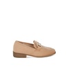 Maestro Diamante Embellished Horsebit Loafers In Beige