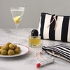 Nora Stripe Black Wash Bag L