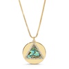 Hey You Necklace, Abalone - Gold