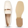 Jenah Off White - Flat Loafers