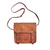 Vida Vintage Midi Leather Two Buckle Day Bag