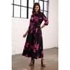 Stencil Floral Print Maxi Dress