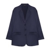 Gigi Silk Jacket - Navy