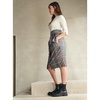 Plaid Print Wool Skirt