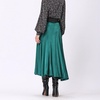 Very Flared Long Velvet Skirt