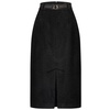 Black Bouclé Pencil Skirt