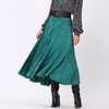 Very Flared Long Velvet Skirt