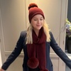 Cashmere Hat - Maroon