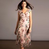 Grace Midi Dress - Blushing Blooms