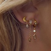 Luna Trio Earring Set- Gold