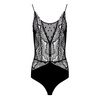 French Leavers Lace - Bodysuit - Polka Dot Mesh