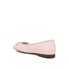 Lutten Square-Toe Bow Ballerinas In Pink