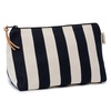 Nora Stripe Black Wash Bag L