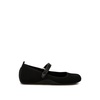 Nordeux Velcro Strap Mary Jane Sandals In Black