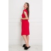 Classy Midi Nightdress With Lace - Red